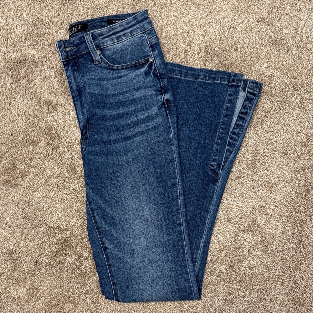 Judy Blue High Waist Tummy Control Slim Bootcut Denim Jeans 88476 NWOT. 7/28